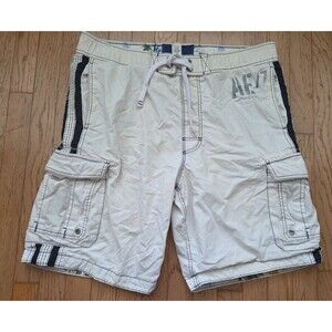 Vintage 2000s Mens American Eagle Outfitters Graphic Beach Lined Shorts Large